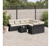 Set mobilier de gradina VidaXL 3251093 (Black/Cream)