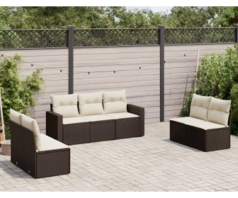 Set mobilier de grădină VidaXL 3251170 (Brown/White)