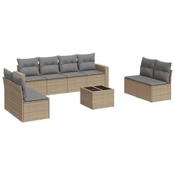 Set mobilier de gradina VidaXL 3251196 (Beige/Grey) Thumb