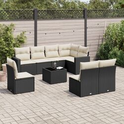 Set mobilier de gradina VidaXL 3251413 (Black/Cream)
