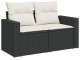 Set mobilier de gradina VidaXL 3251413 (Black/Cream)