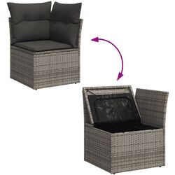 Set mobilier de grădină VidaXL 3251427 (Grey) Thumb