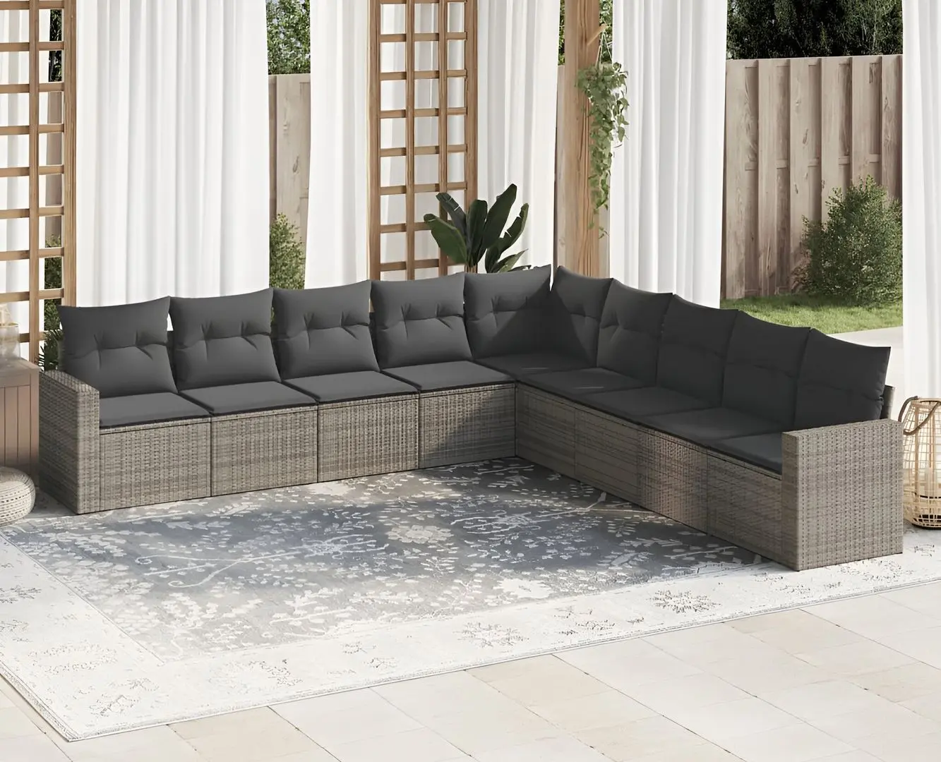 Set mobilier de grădină VidaXL 3251427 (Grey)