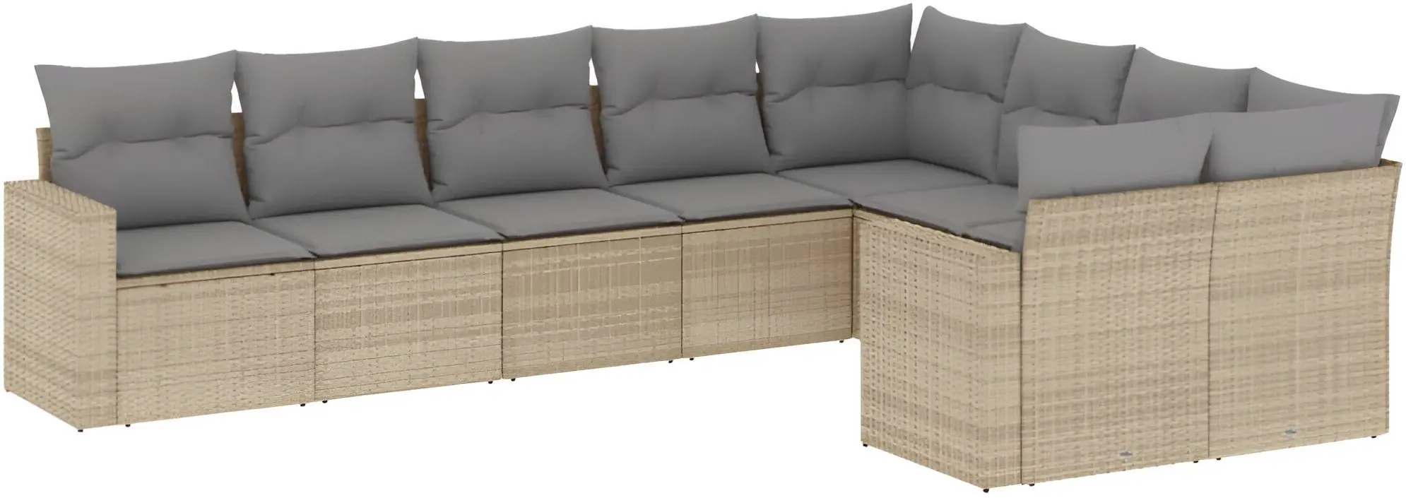 Set mobilier de grădină vidaXL 3251776 (Beige/Grey)