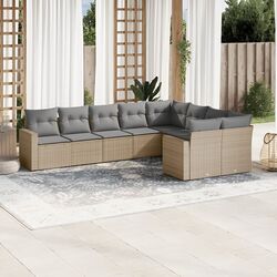 Set mobilier de grădină vidaXL 3251776 (Beige/Grey)