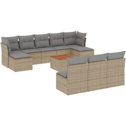 Set mobilier de grădină VidaXL 3256199 (Beige/Grey) Thumb