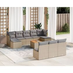 Set mobilier de grădină VidaXL 3256199 (Beige/Grey)