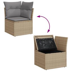Set mobilier de gradina VidaXL 3256220 (Light Grey/Beige) Thumb
