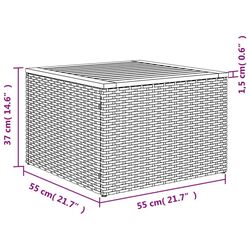 Set mobilier de gradina VidaXL 3256220 (Light Grey/Beige) Thumb