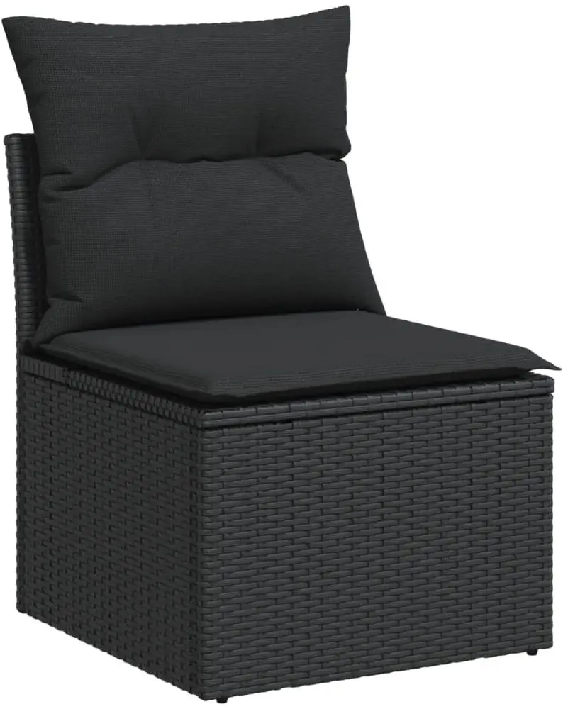 Set mobilier de gradina VidaXL 3256223 (Black/Acacia)