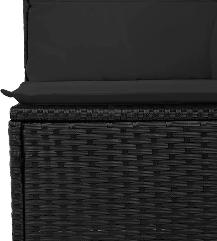 Set mobilier de gradina VidaXL 3256223 (Black/Acacia)
