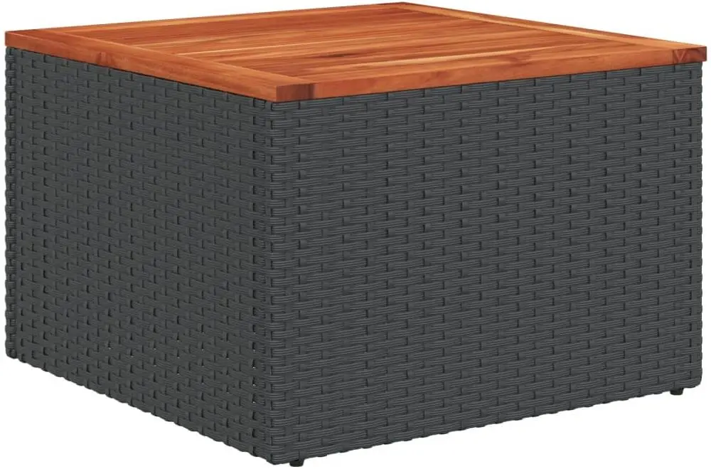 Set mobilier de gradina VidaXL 3256230 (Black/Acacia)