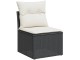 Set mobilier de gradina VidaXL 3256245 (Black/Cream/Acacia)