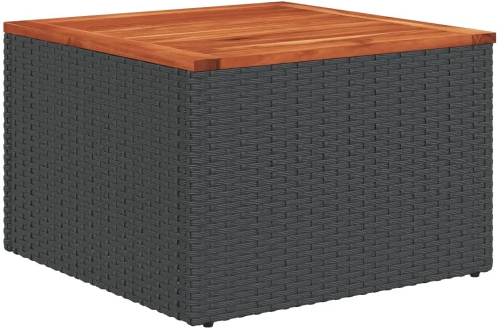 Set mobilier de gradina VidaXL 3256245 (Black/Cream/Acacia)