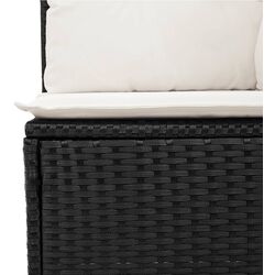 Set mobilier de gradina VidaXL 3256259 (Black/Cream/Acacia) Thumb