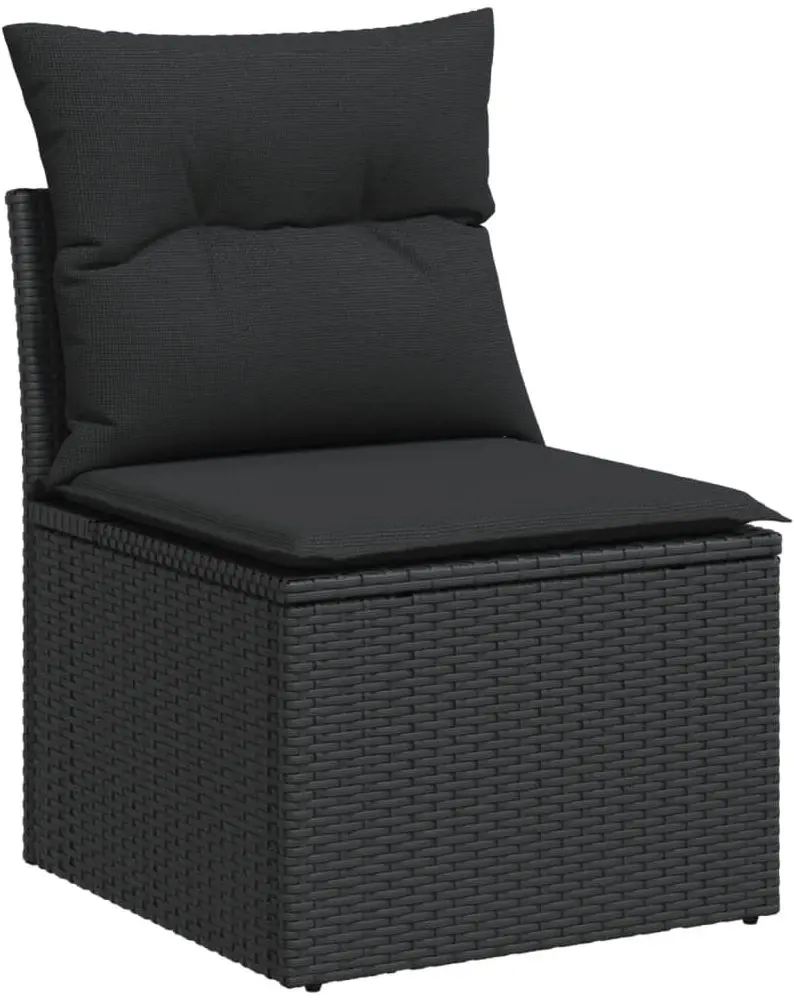 Set mobilier de gradina VidaXL 3256265 (Black/Acacia)