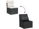 Set mobilier de gradina VidaXL 3256287 (Black/Cream/Acacia)