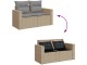 Set mobilier de grădină VidaXL 3256591 (Beige/Grey)