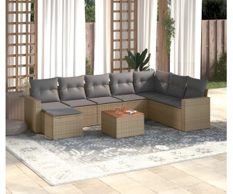 Set mobilier de grădină VidaXL 3256591 (Beige/Grey)