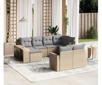 Set mobilier de grădină vidaXL 3261289 (Beige/Grey)