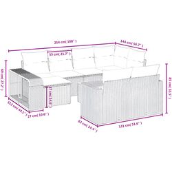 Set mobilier de grădină VidaXL 3261306 (Black/White) Thumb