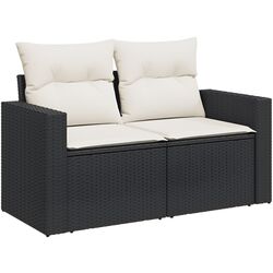 Set mobilier de grădină VidaXL 3261306 (Black/White) Thumb
