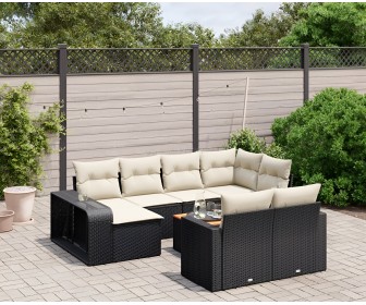 Set mobilier de grădină VidaXL 3261306 (Black/White)