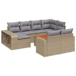 Set mobilier de gradina VidaXL 3261309 (Light Grey/Beige) Thumb