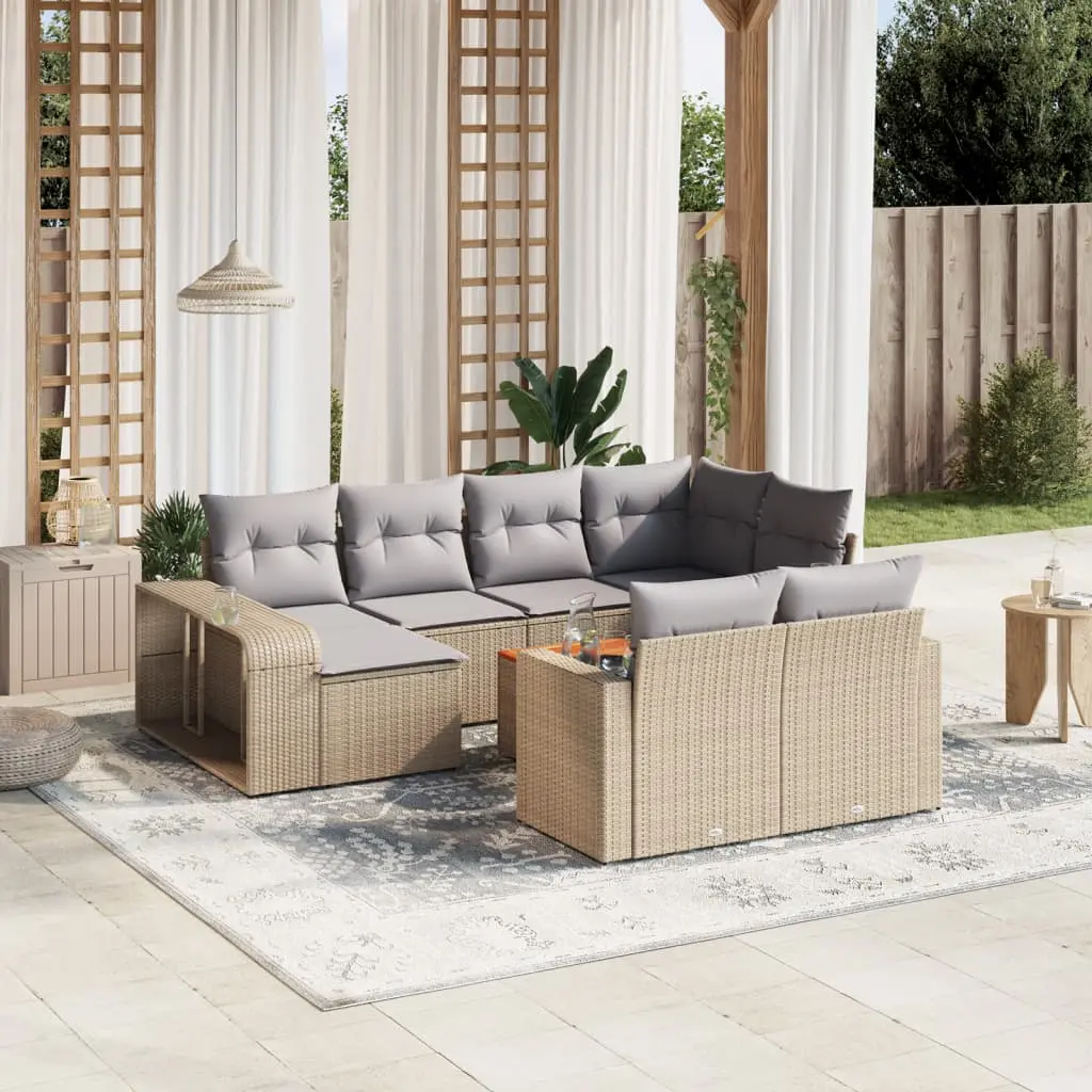 Set mobilier de gradina VidaXL 3261309 (Light Grey/Beige)