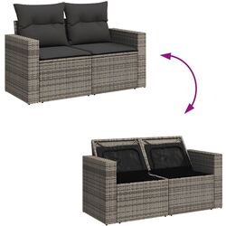 Set mobilier de grădină VidaXL 3261310 (Grey) Thumb