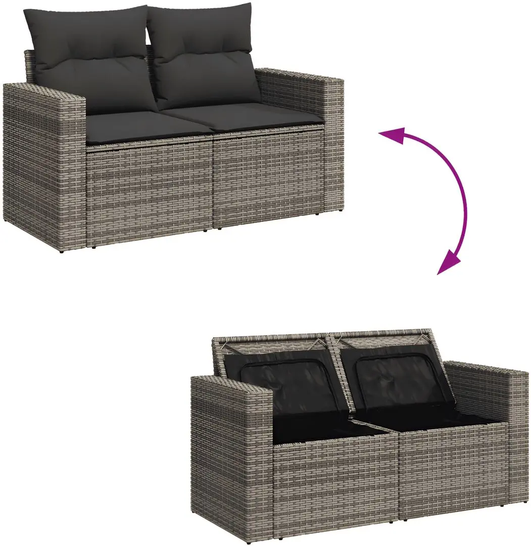 Set mobilier de grădină VidaXL 3261310 (Grey)