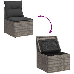 Set mobilier de grădină VidaXL 3261310 (Grey) Thumb