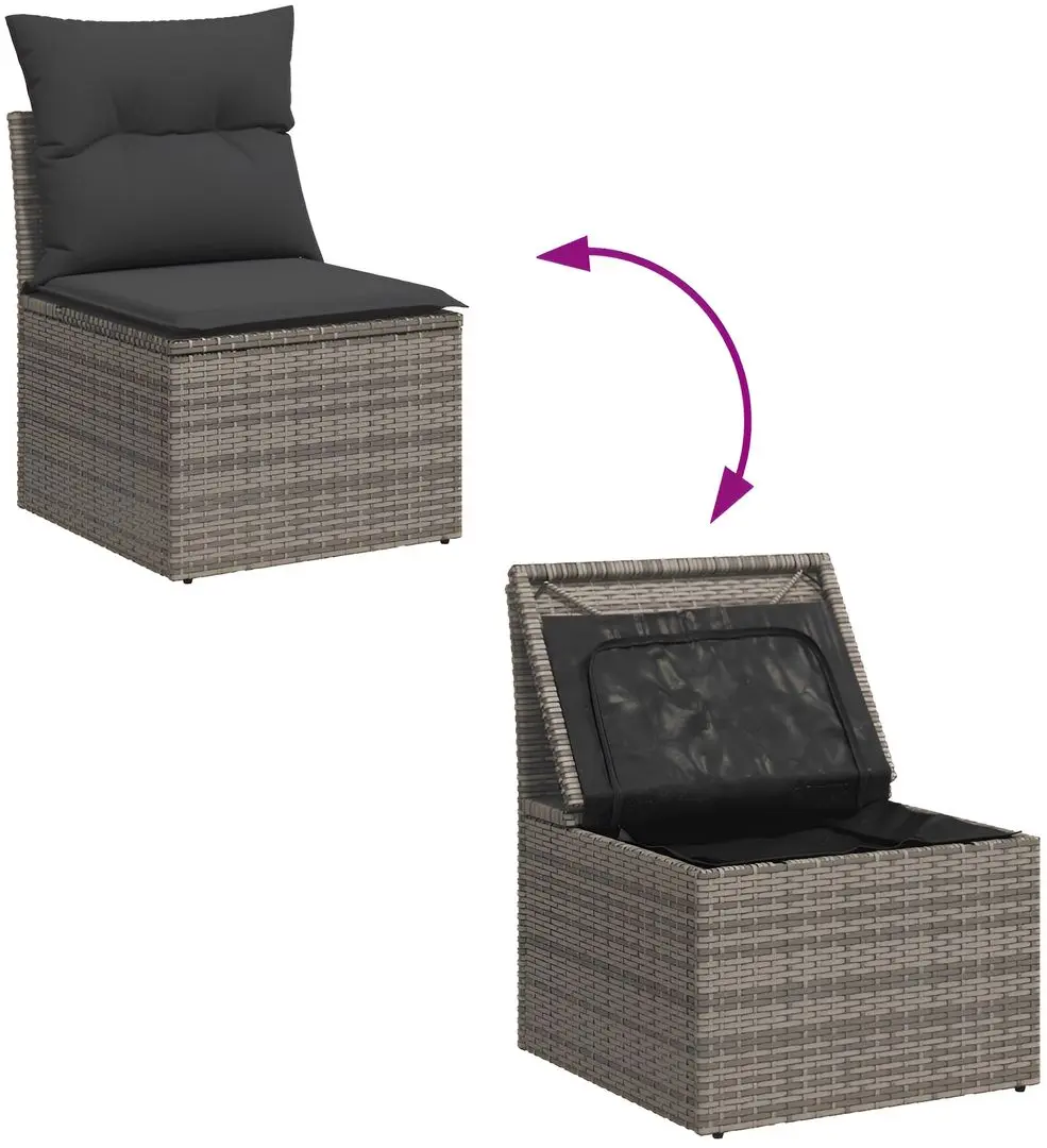 Set mobilier de grădină VidaXL 3261310 (Grey)