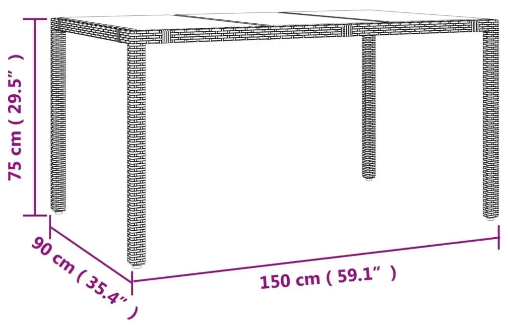 Комплект садовой мебели VidaXL 3277572 (Beige/Cream)