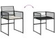 Set mobilier de gradina VidaXL 3295025 (Black)