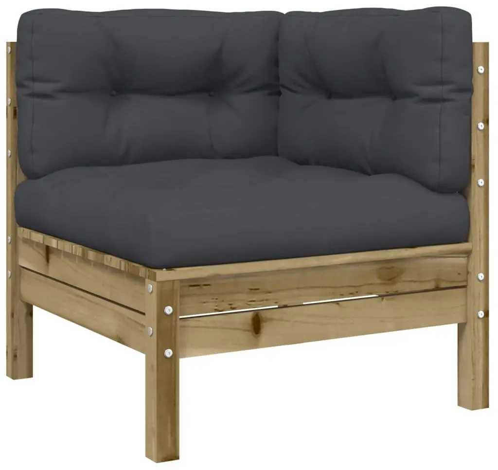 Set mobilier de gradina VidaXL 3299330 (Natural/Anthracite)