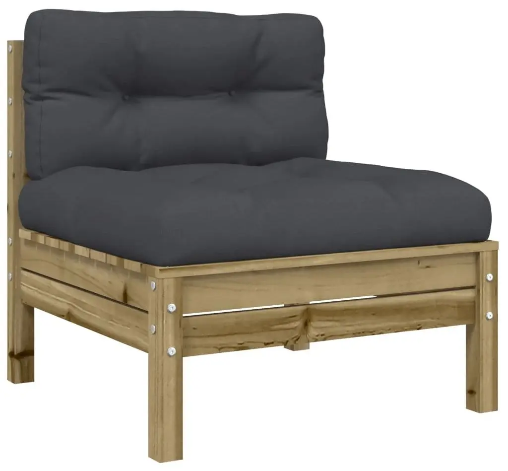 Set mobilier de gradina VidaXL 3299330 (Natural/Anthracite)