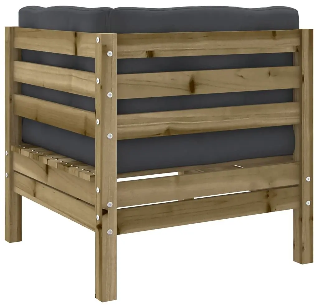 Set mobilier de gradina VidaXL 3299330 (Natural/Anthracite)