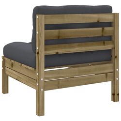 Set mobilier de gradina VidaXL 3299330 (Natural/Anthracite) Thumb