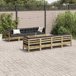 Set mobilier de gradina VidaXL 3299364 (Natural/Anthracite)