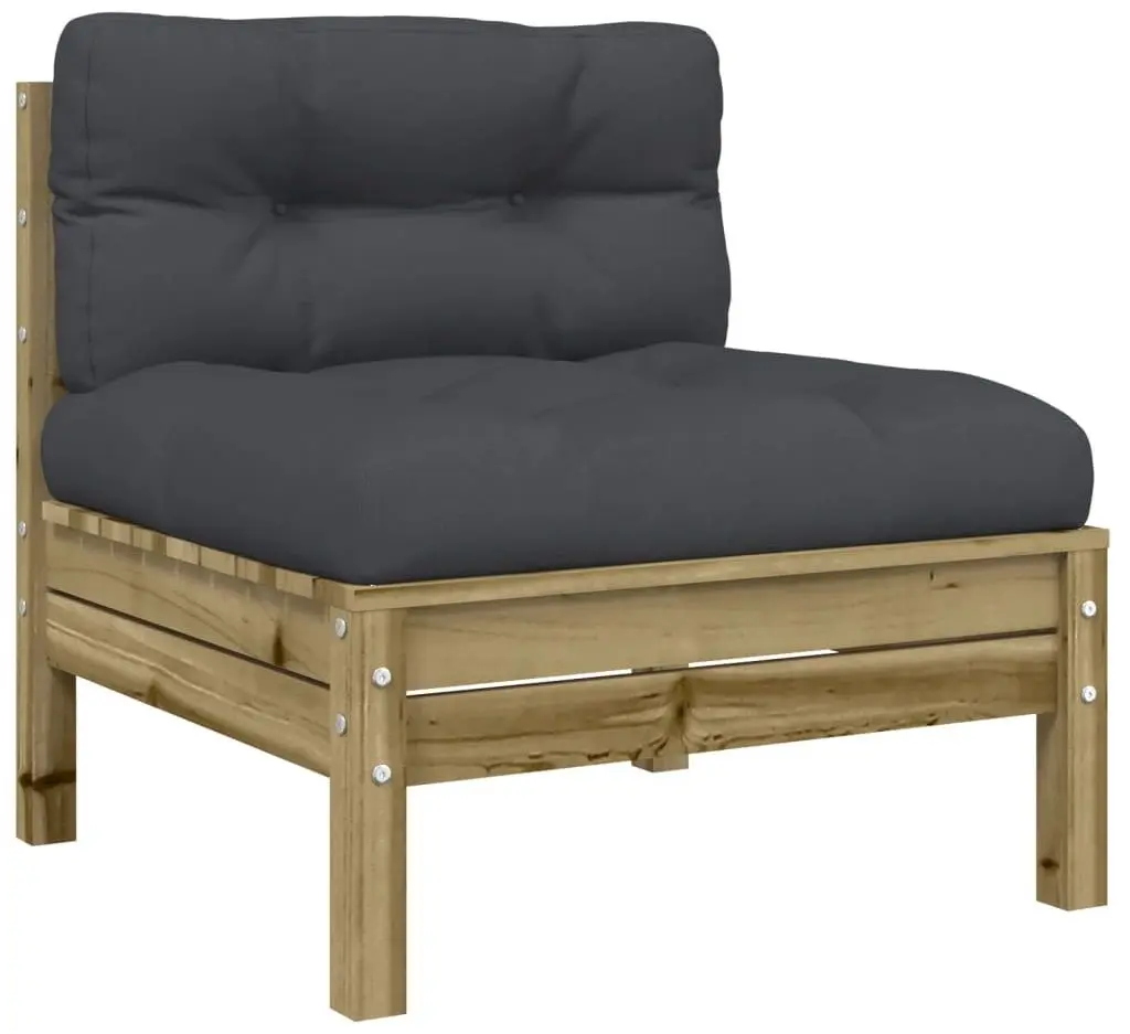 Set mobilier de gradina VidaXL 3299364 (Natural/Anthracite)