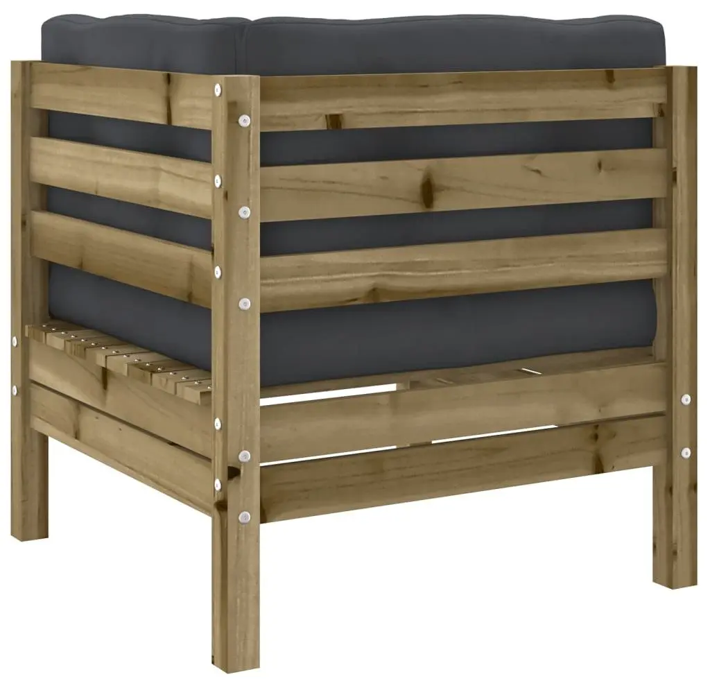 Set mobilier de gradina VidaXL 3299364 (Natural/Anthracite)