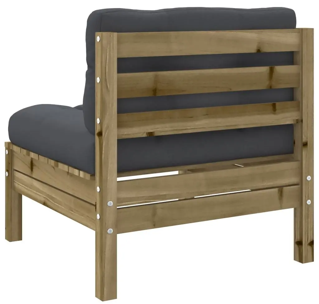 Set mobilier de gradina VidaXL 3299364 (Natural/Anthracite)