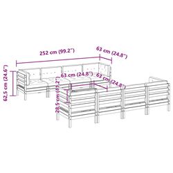 Set mobilier de gradina VidaXL 3299364 (Natural/Anthracite) Thumb