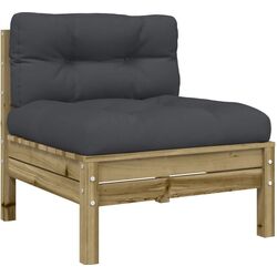 Set mobilier de grădină VidaXL 3299473 (Natural/Anthracite) Thumb