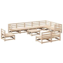 Set mobilier de gradina VidaXL 3299485 (Natural) Thumb
