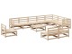 Set mobilier de gradina VidaXL 3299485 (Natural)