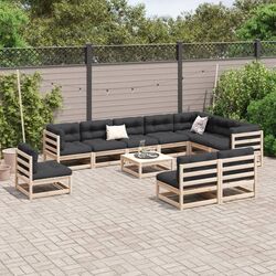 Set mobilier de gradina VidaXL 3299485 (Natural)