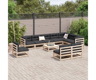 Set mobilier de gradina VidaXL 3299485 (Natural)