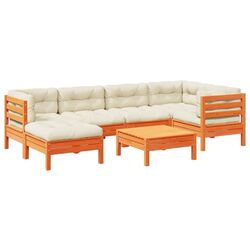 Set mobilier de gradina VidaXL 3299538 (Brown/Cream) Thumb